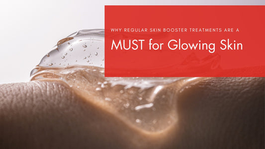 image with heading reading 'why regular skin booster treatments are a must for glowing skin'